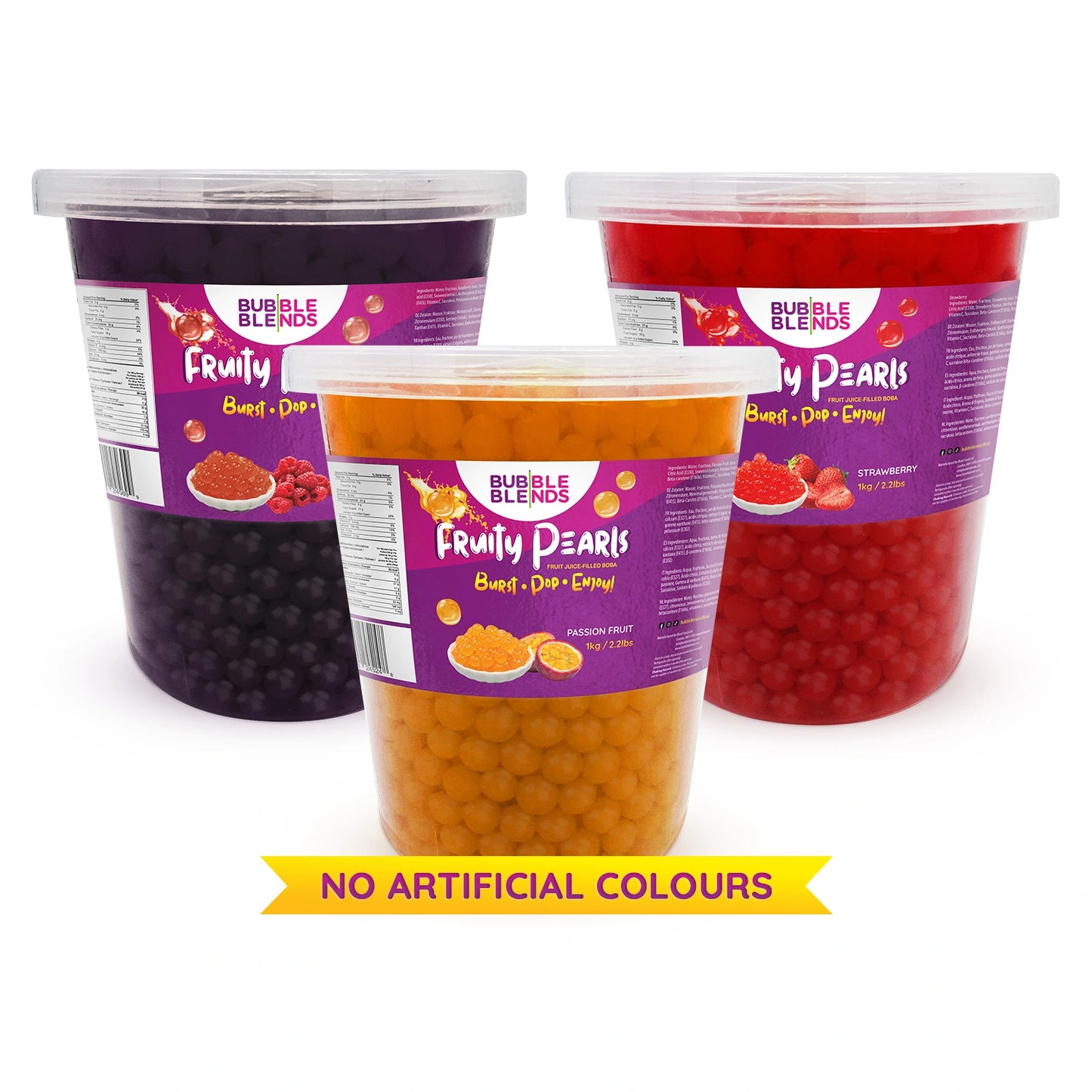 3-Pack 1kg Strawberry, Passion Fruit & Raspberry Variety Pack