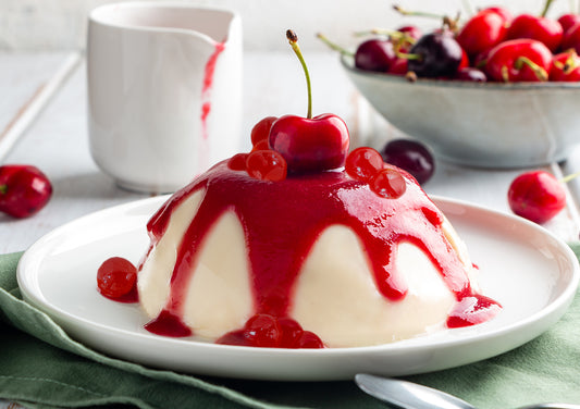 Cherry Panna Cotta Jelly