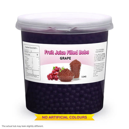 On Sale: 3.1kg Grape Popping Boba Fruit Juice Filled Pearls **Expired 29/2/2024**