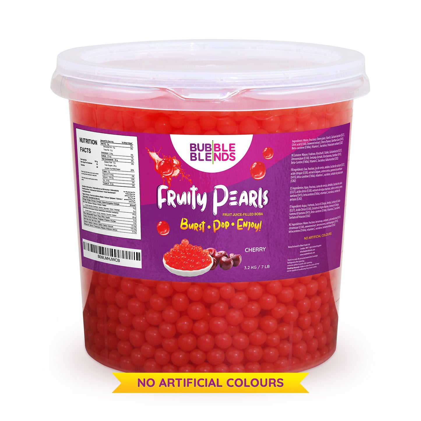 3.2kg Cherry Popping Boba Fruit Juice Filled Pearls