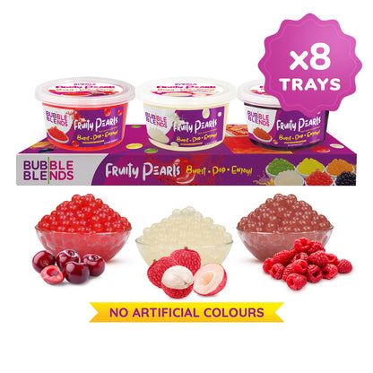 8 x 3-Pack 450G (24 Tubs) Cherry, Lychee & Raspberry Variety Pack