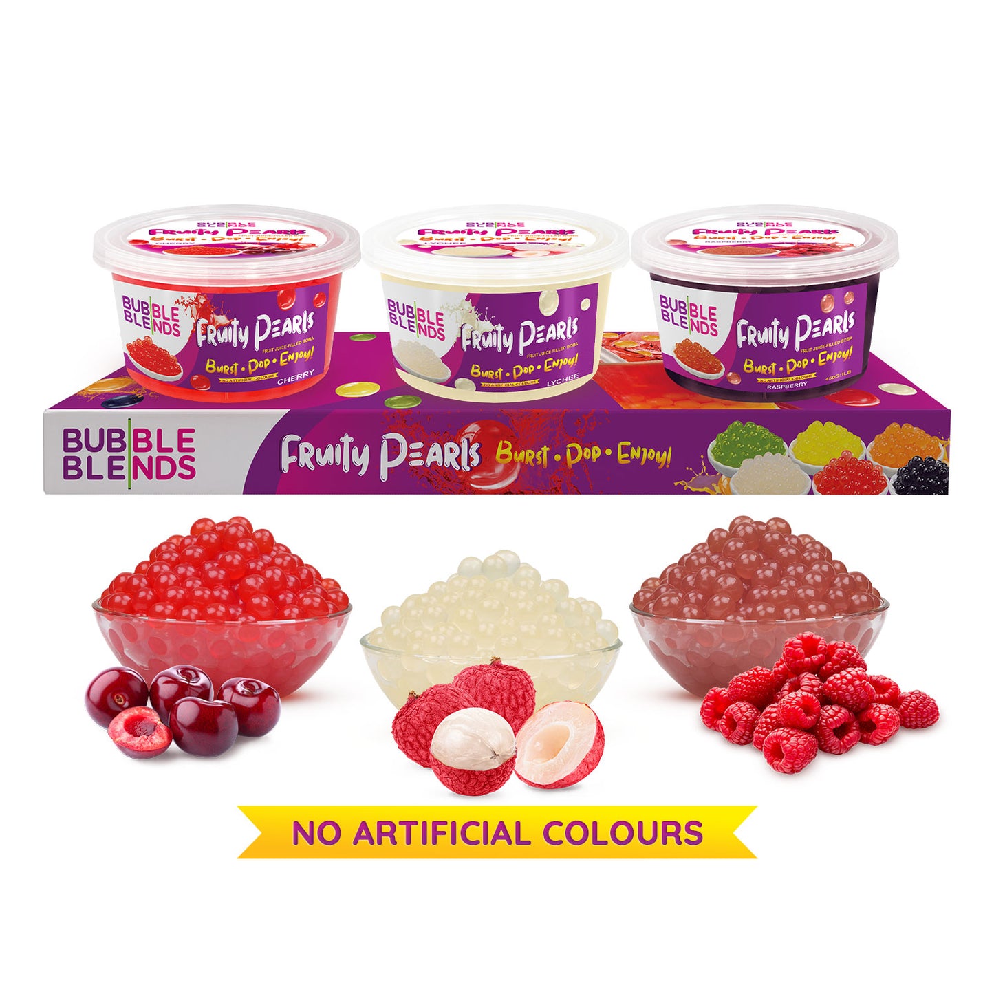 3-Pack 450g Cherry, Lychee & Raspberry Variety Pack **Expires 02/08/2024	**